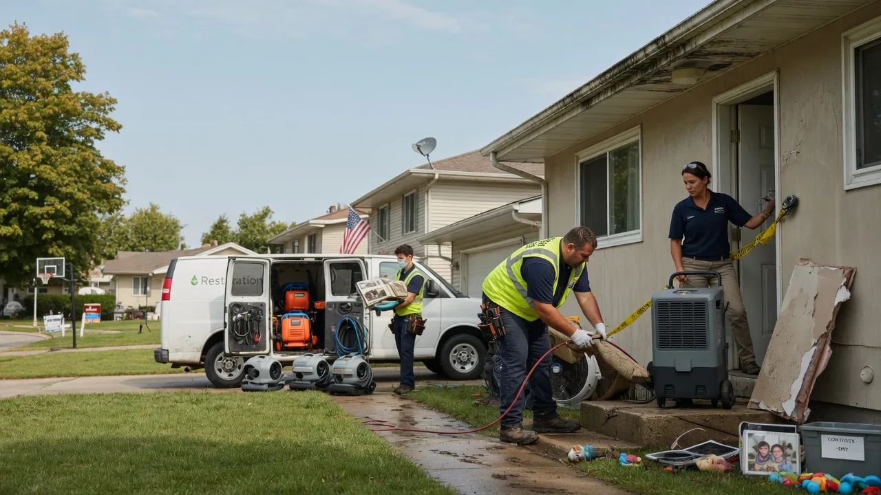 Water Damage Restoration in Girard, IL near me